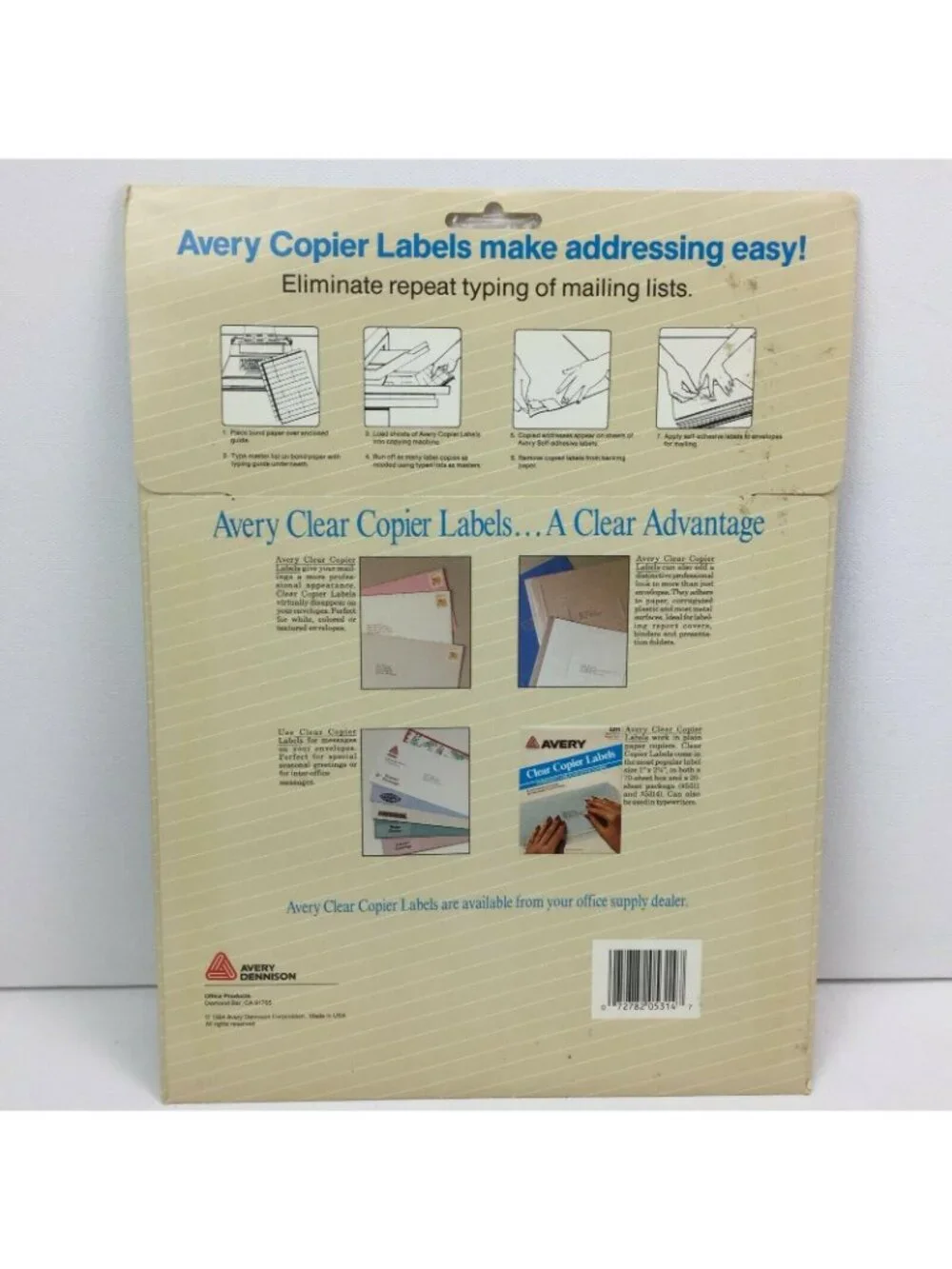 Avery 5314 Clear Copiers Labels Address for Dry Toner Office Copier 16 Sheets